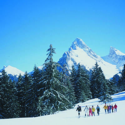 Randonnée accompagnée Alpes raquettes et bien-être au pays du Léman