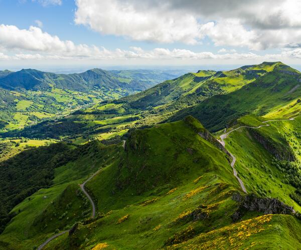 Auvergne : Massif du Sancy en étoile