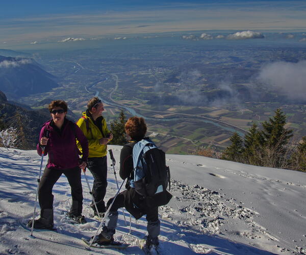 Alpes : Vercors au pays des 4 montagnes en raquettes