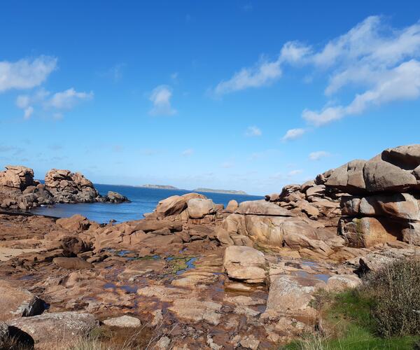 Bretagne : La côte de Granit Rose et l&#039;île de Bréhat