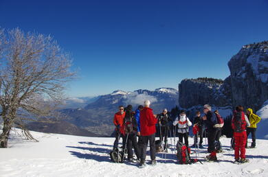 Alpes : Vercors au pays des 4 montagnes en raquettes